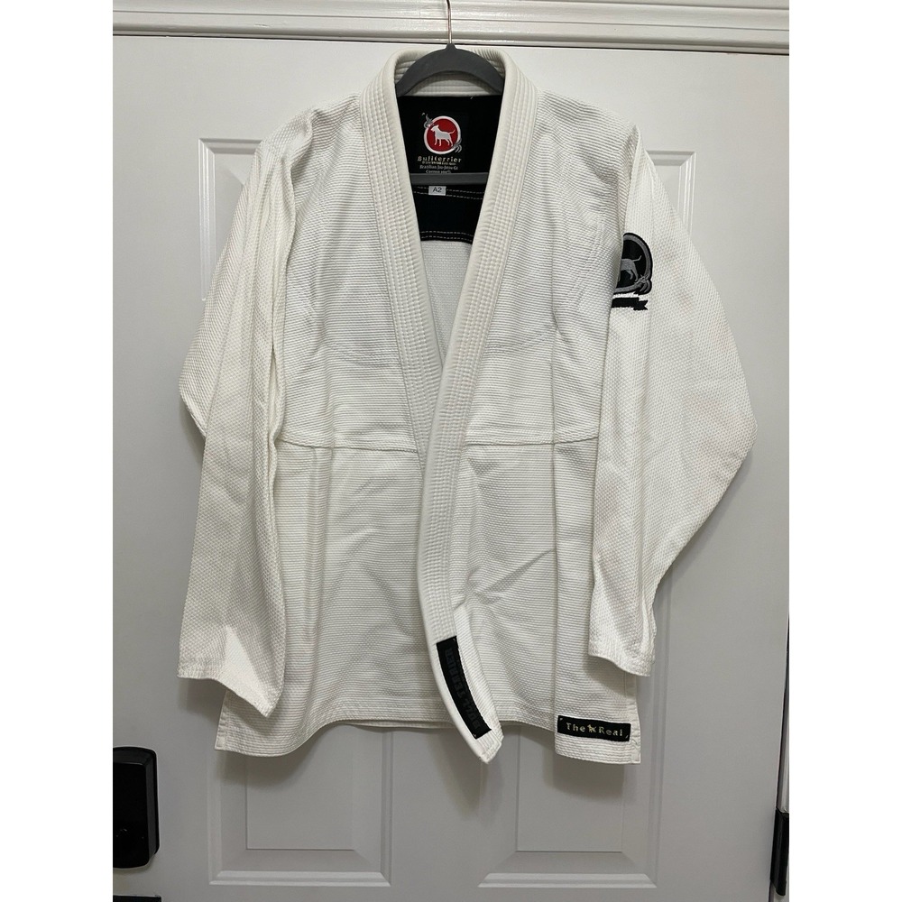Bull Terrier BJJ Gi Jacket White Size A2 Authentic Durable Sports Gear